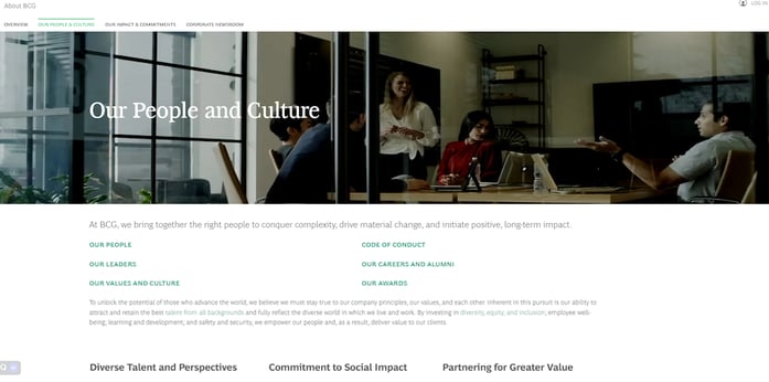 bcg consulting people and culture b2b branding example