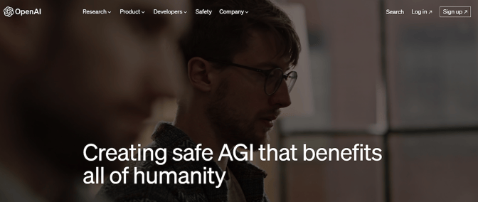 openai safety page agi b2b use case